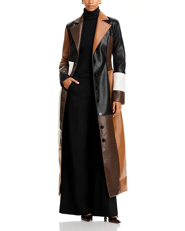 Carla Faux Leather Coat