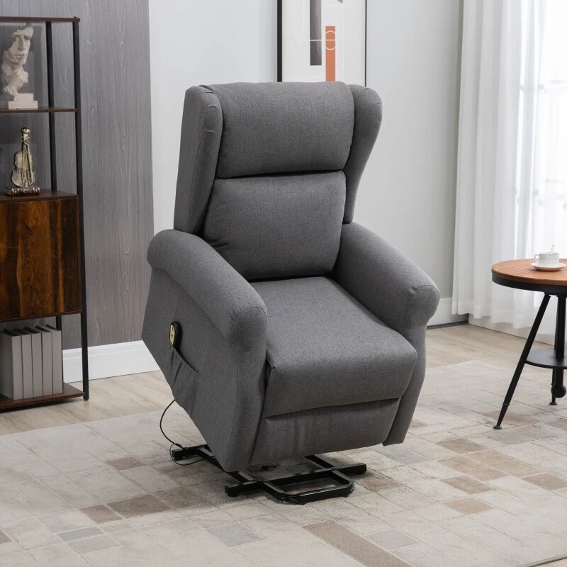 Wingback Lift Chair for Elderly, Power Chair Recliner with Footrest