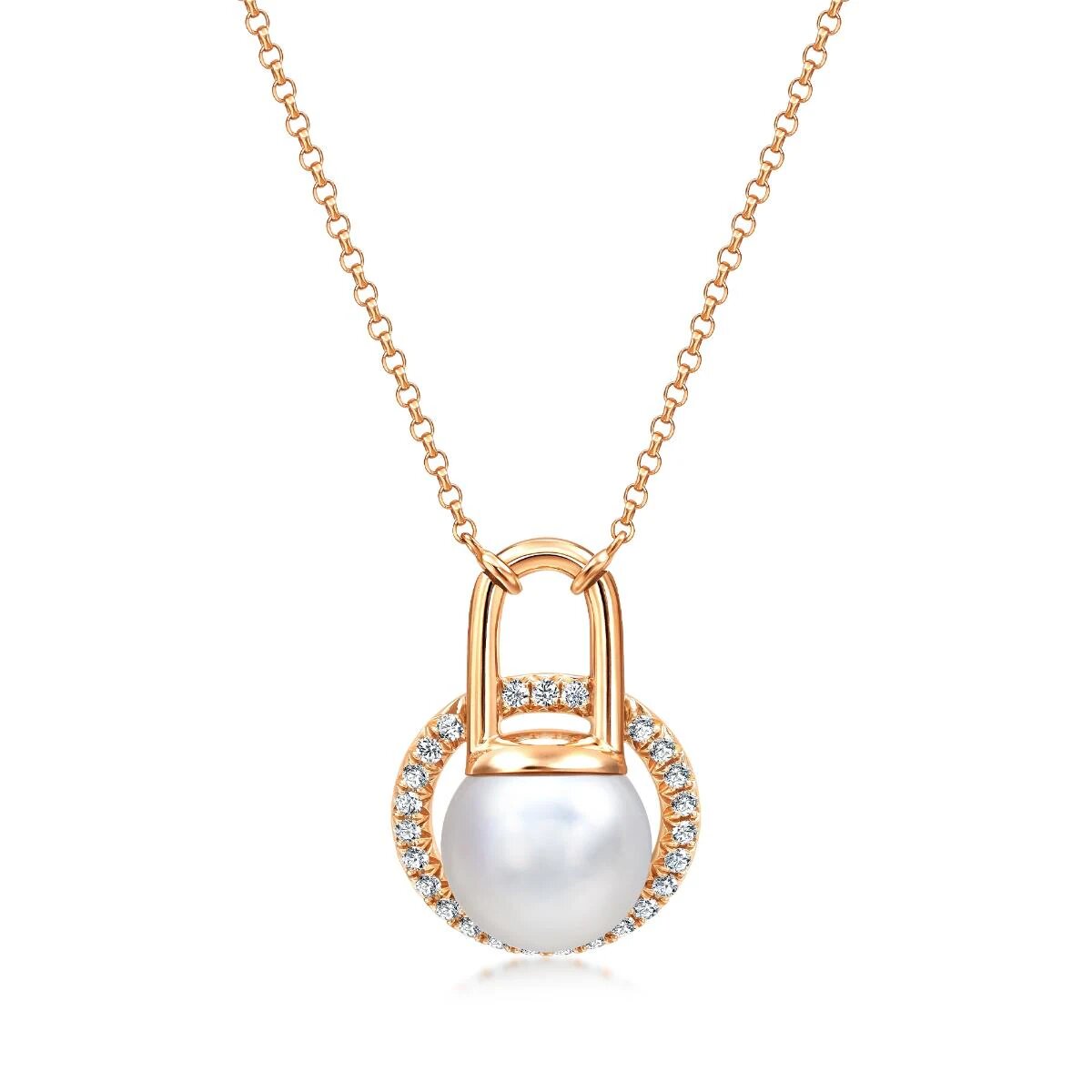 18K Rose Gold South Sea Pearl Necklace