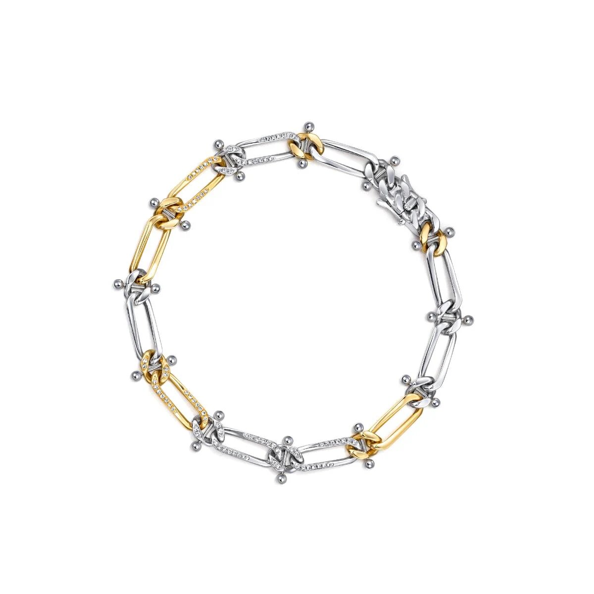 18K Yellow & White Gold Diamond Bracelet