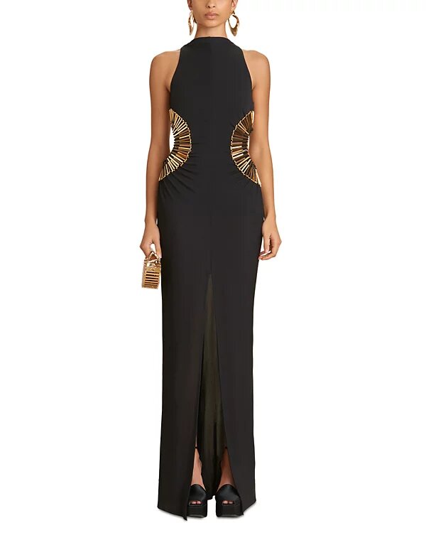 Embellished Cutout Gown