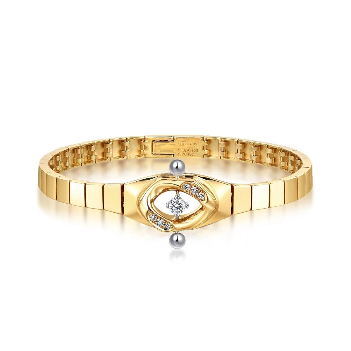 18K Yellow & White Gold Diamond Bracelet