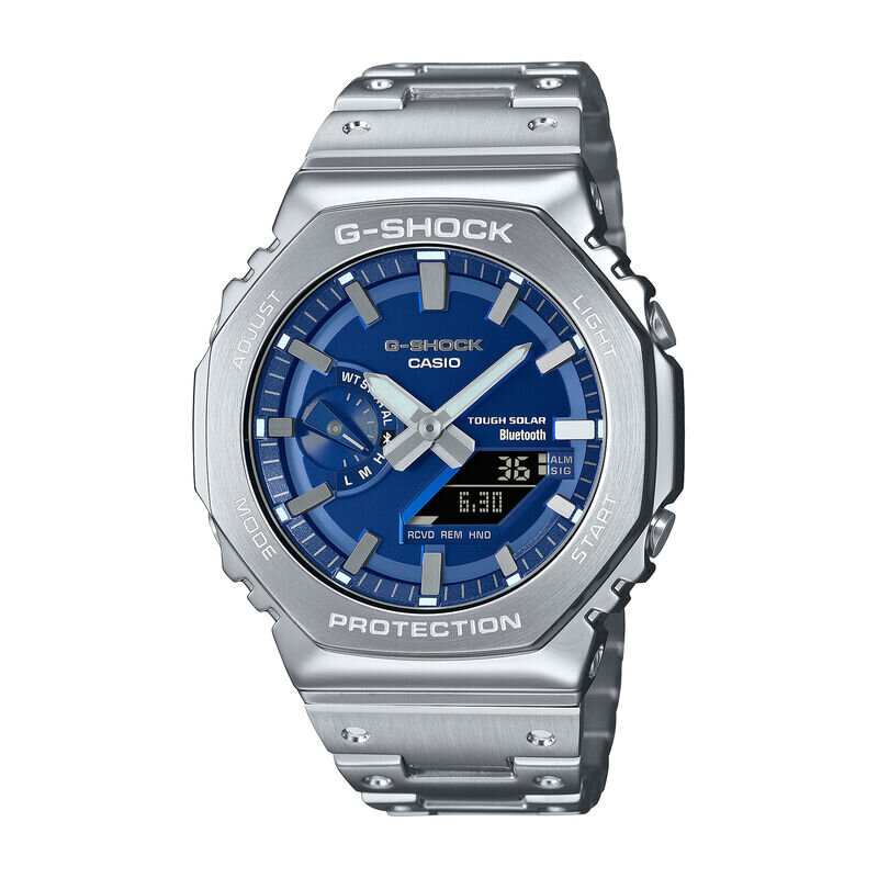 G-Shock Men's Blue Dial Stainless Steel 49.8mm Watch