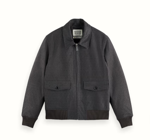 Scotch & Soda x Joe Jonas Suede Tuxedo Blouson