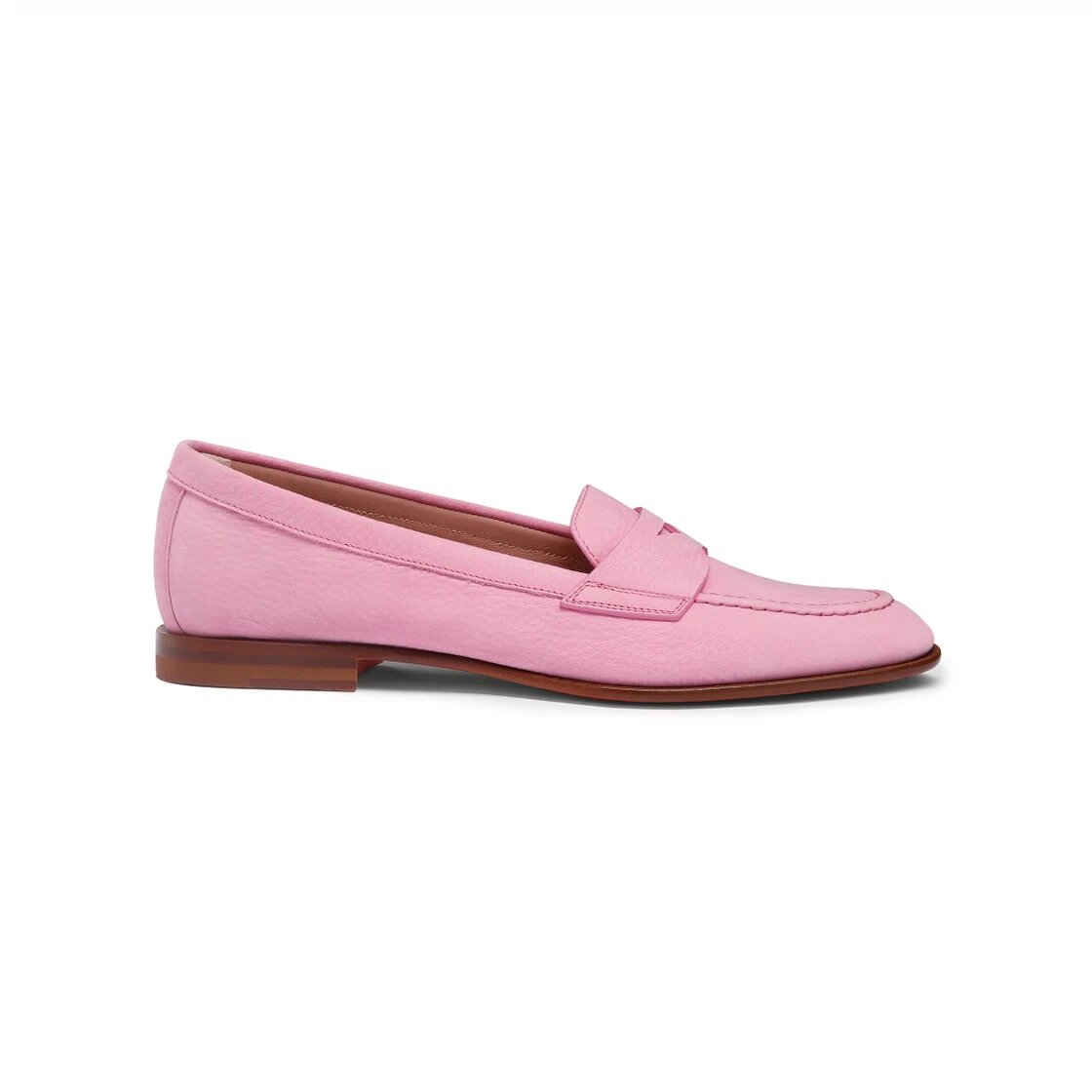 Women’s Pink Nubuck Penny Loafer