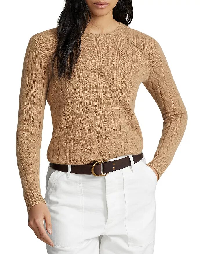 Lauren Cable Knit Cashmere Sweater