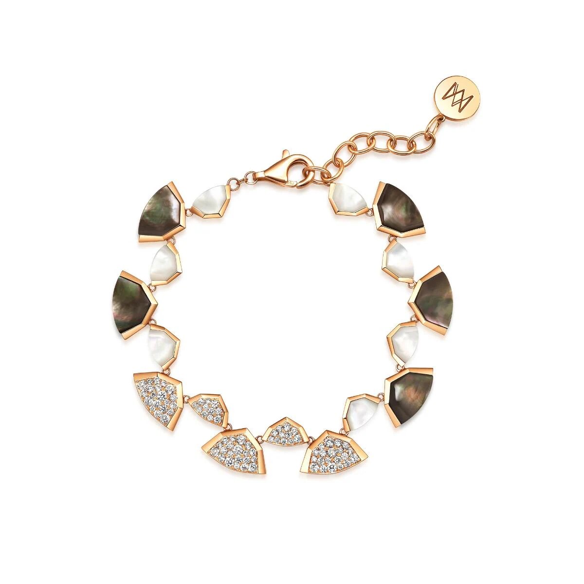 18K Rose Gold Diamond Bracelet