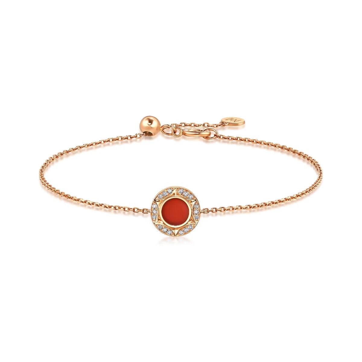 The 18K Rose Gold Chalcedony Bracelet