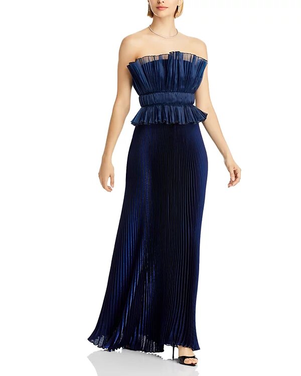 Masquerade Pleated Gown