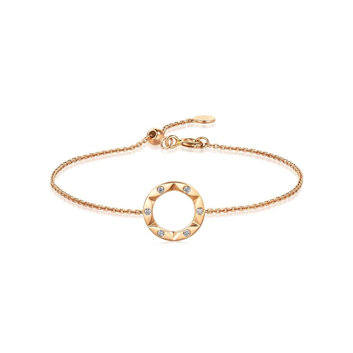 18K Rose Gold Diamond Bracelet