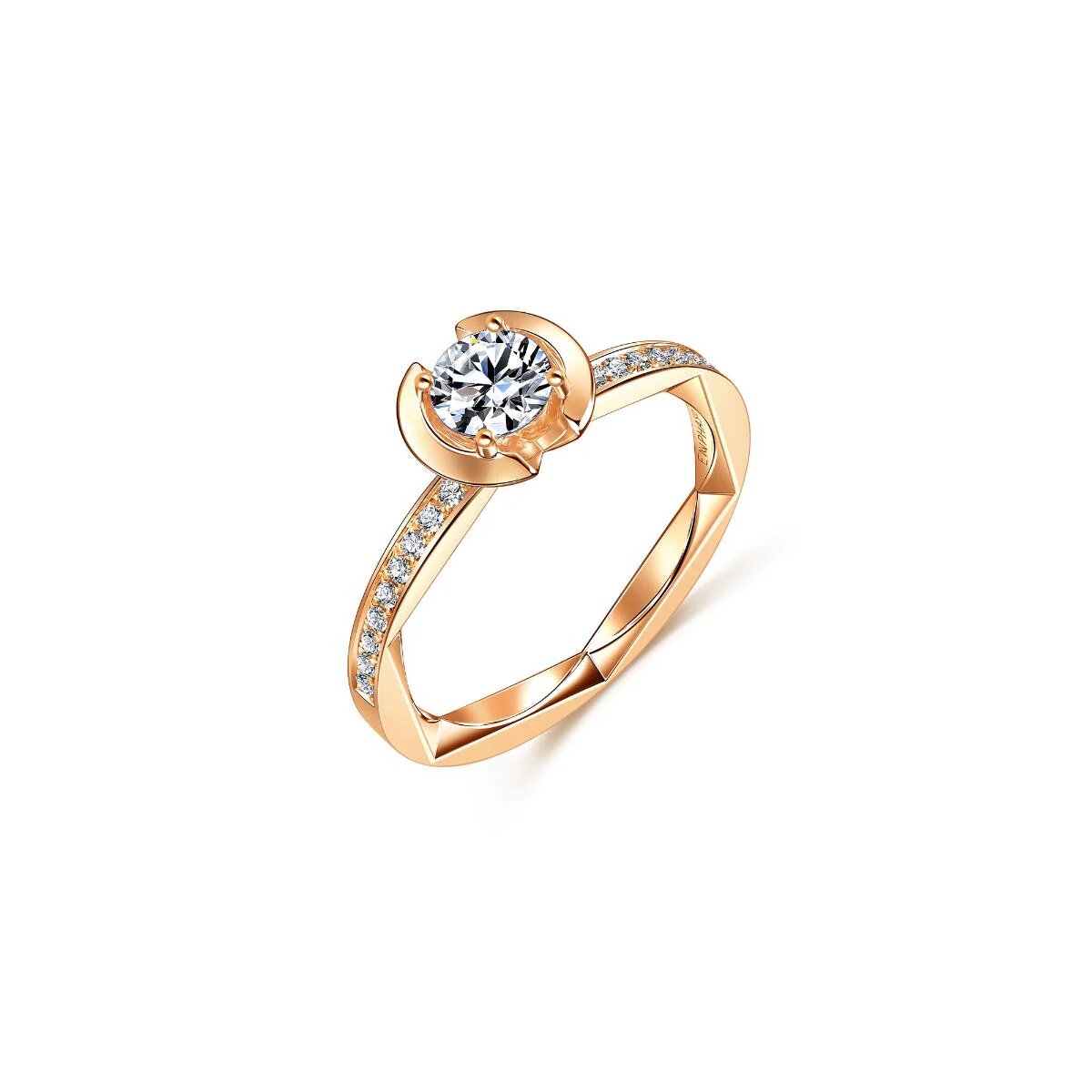 18K Rose Gold Diamond Ring