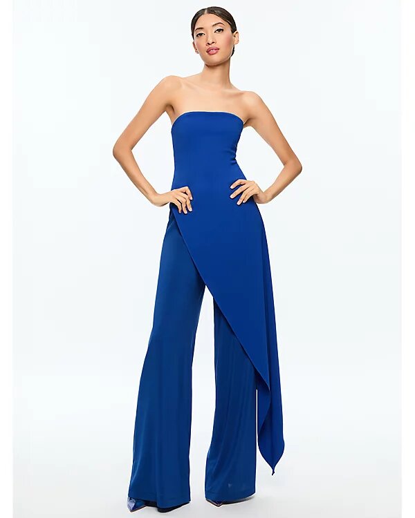 Alice and Olivia Alondra Strapless Jumpsuit