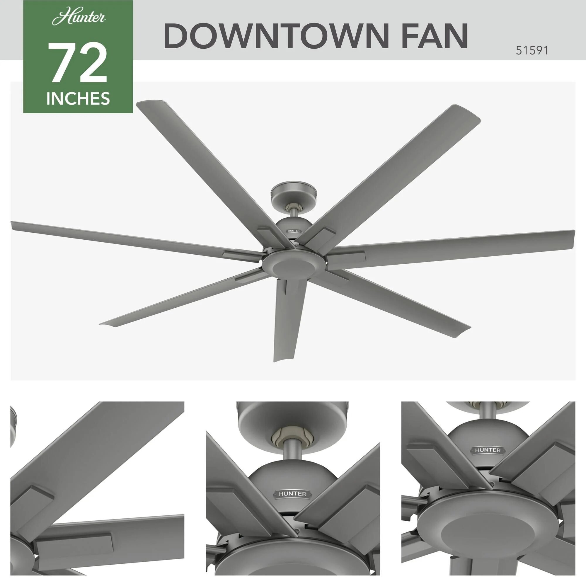 Downtown 72 Inch Ceiling Fan by Hunter Fan