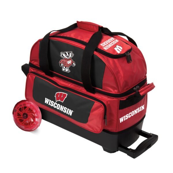 Double Roller Wisconsin Badgers Bowling Bag