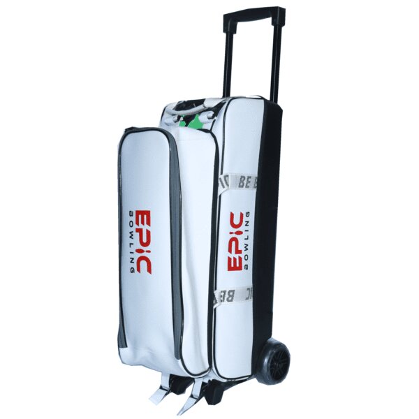 Triple Tote Deluxe White With Pouch Bowling Bag