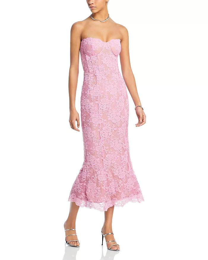 Betty Lace Corset Midi Dress